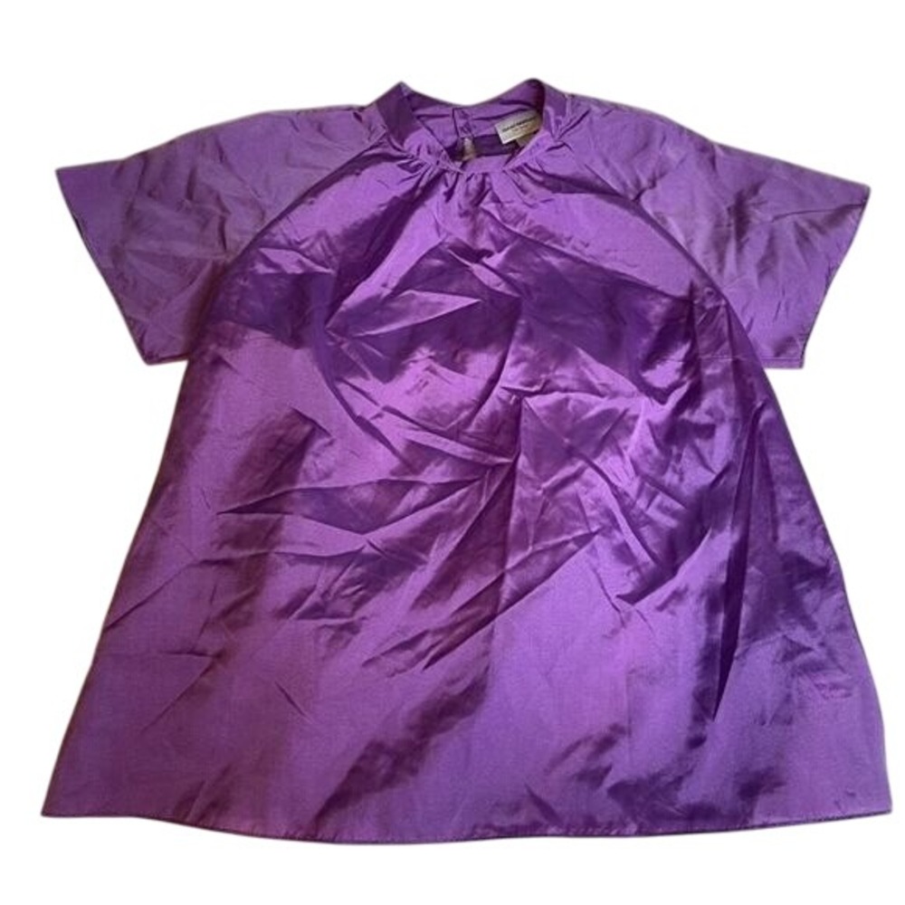 Isaac Mizrahi for‎ Target Purple Shiny A Line Dress Size L